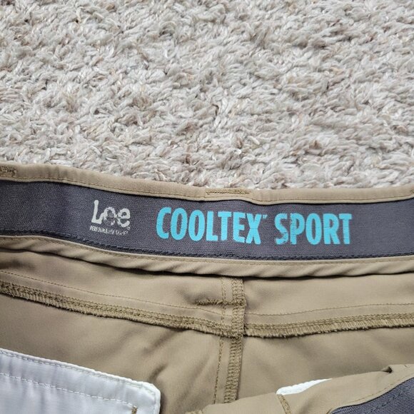 Lee Extreme Pants Mens 36x33 Tag 36x34 Tan Straight Cool Tex Performance Read - Picture 2 of 10